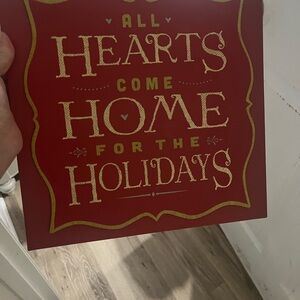 Red and Gold Holiday Wall Art